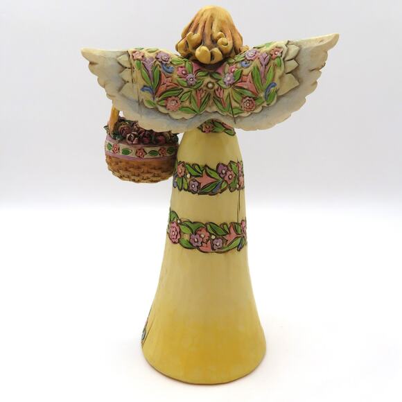 Jim Shore Heartwood Creek Angel with Basket of Flowers 4007548 Mini 5" Figurine - Picture 5 of 11
